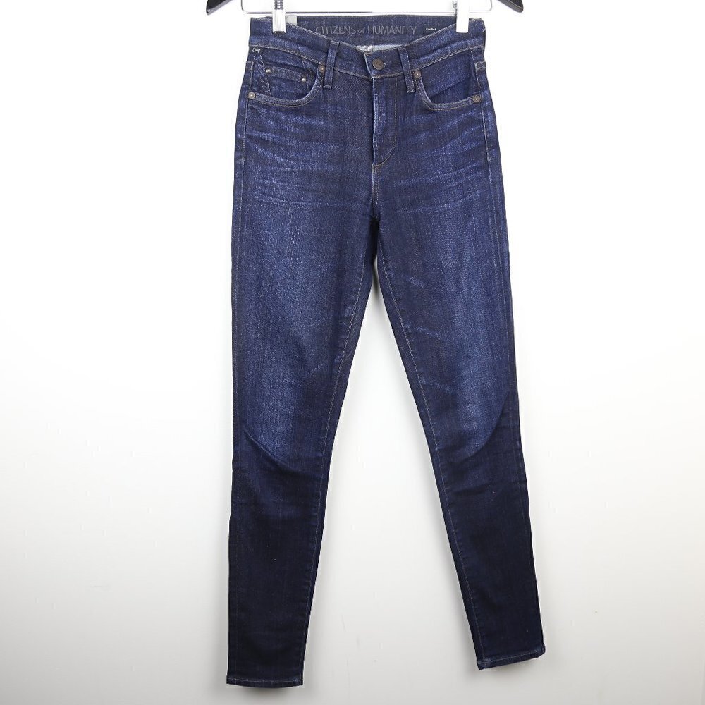 CITIZENS OF HUMANITY Rocket High Rise Skinny Dark Wash Denim Jeans